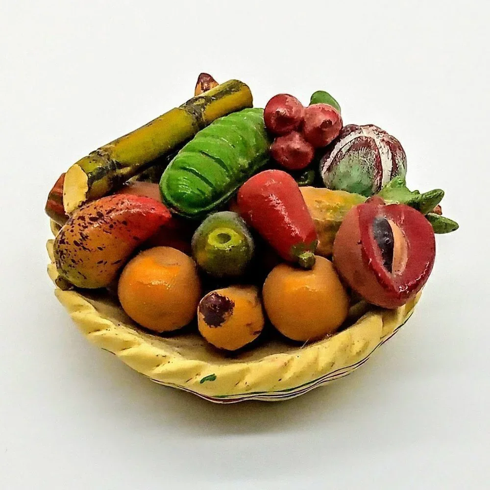 Ceramic Mini Fruit & Vegetable Basket